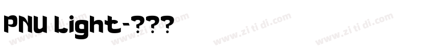 PNU Light字体转换 PNU Light字体转换